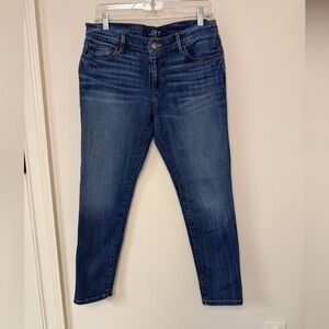 LOFT Women's Skinny Jeans in Dark Wash Blue